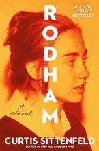 Cover image of Rodham by Curtis Sittenfeld, featuring the face of young Hillary Clinton, facing to the right